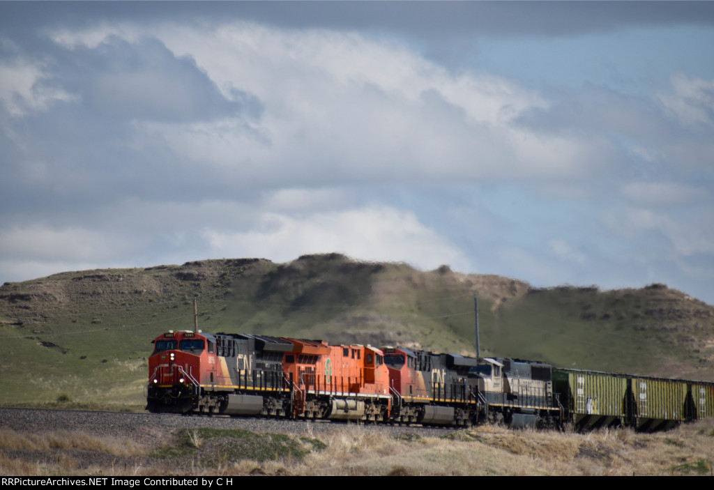 CN 3095/3023/3800/BNSF 9621